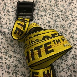 Off white industrial belt